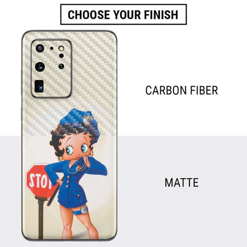 Betty Boop The Police Officer Galaxy S20 Ultra 5G Skin
